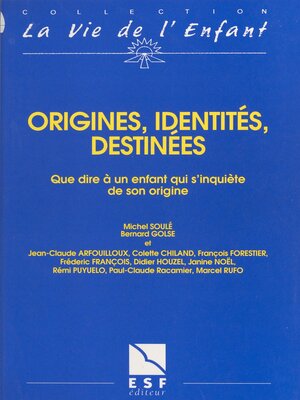 cover image of Origines, identités, destinées